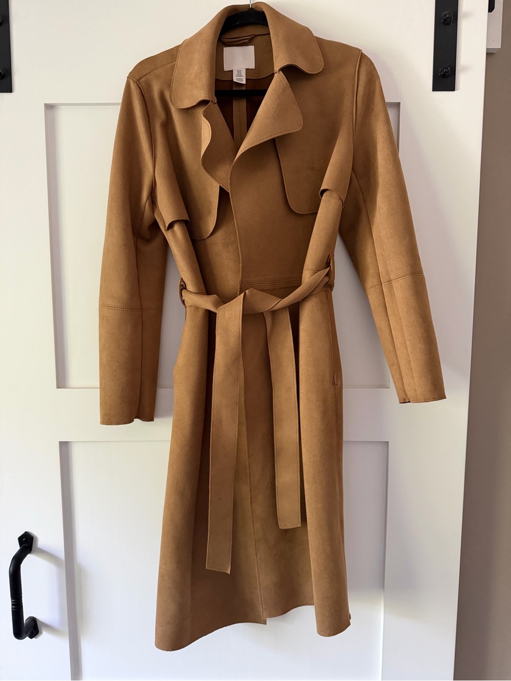 Women's Camel Trench Coat with Belt
